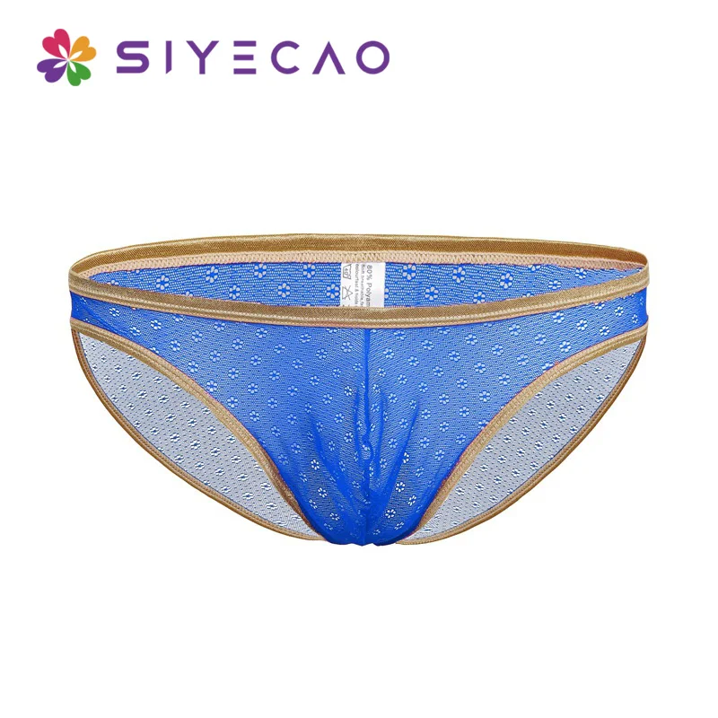 Трусы мужские сетчатые прозрачные пикантное нижнее белье кружевные трусы тонкие