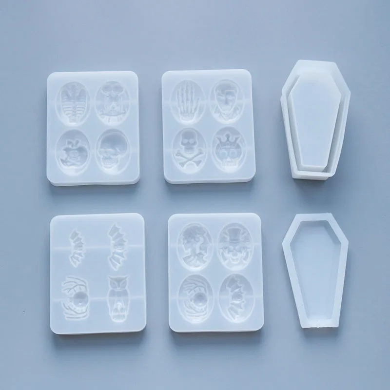 Силиконовая форма для ящика гроба силиконовая Хэллоуина готический контейнер