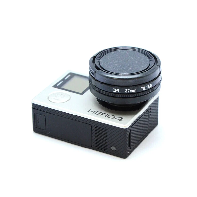 Go Pro 37 мм круговой поляризатор поляризационный фильтр объектива CPL Для GoPro Hero4 3 + HERO