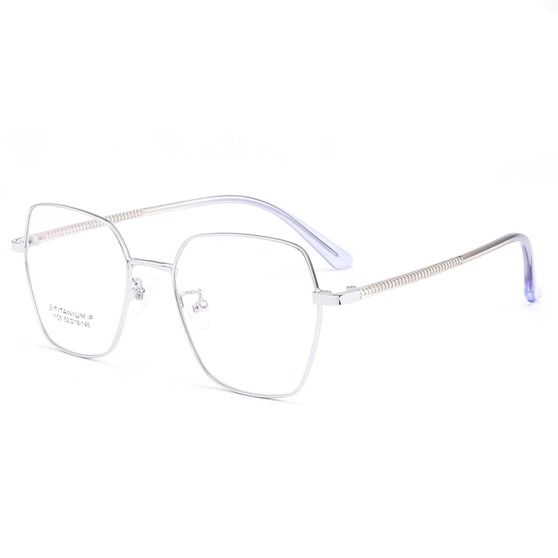 

Prescription Glasses Frame Fashion Big Frame High Quality Glasses Ultra Light Semi-titanium Glasses Optical Glasses 1105
