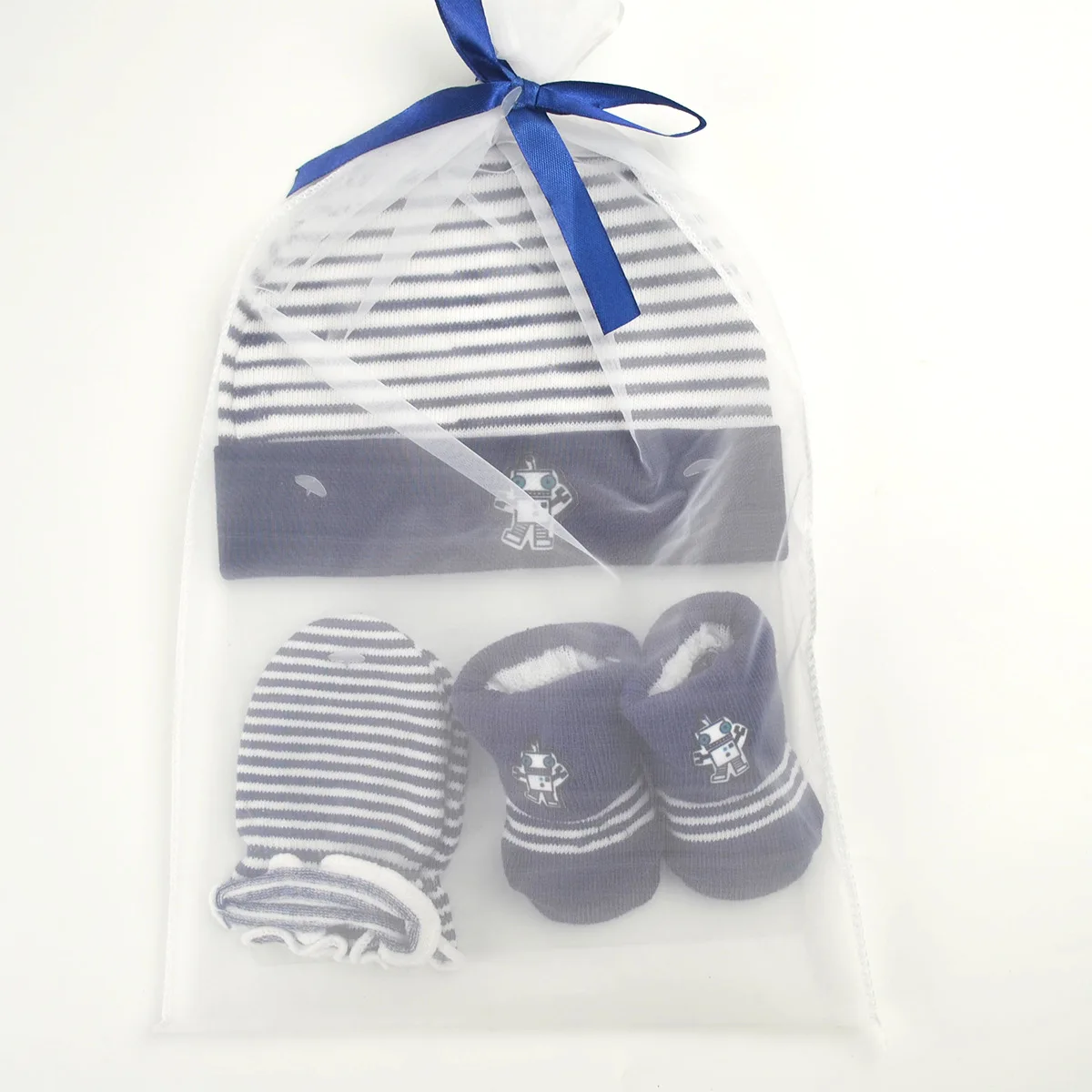 Шапочка для новорожденных носки с перчатками комплект из 3 предметов малышей