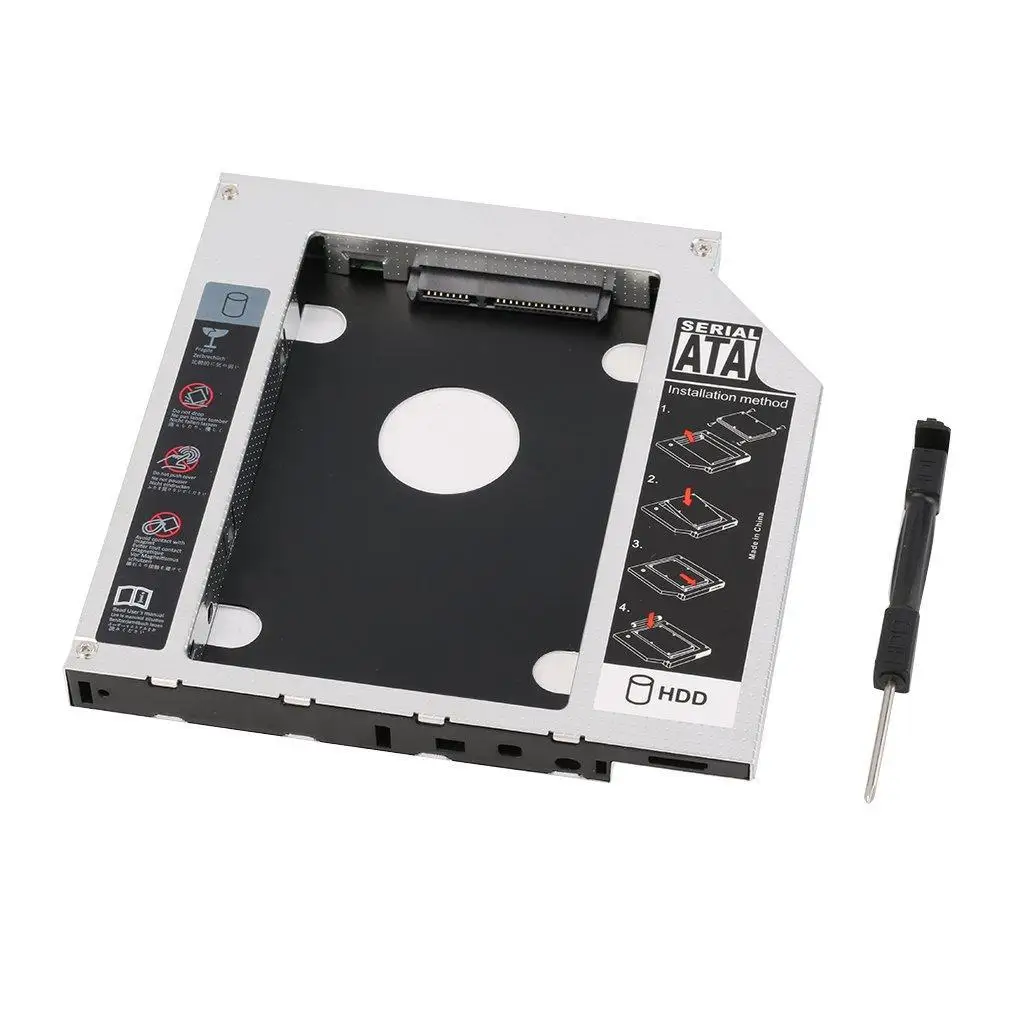 

New Serial ATA Hard Drive Disk HDD SSD Adapter Caddy Tray for PC Laptop QT