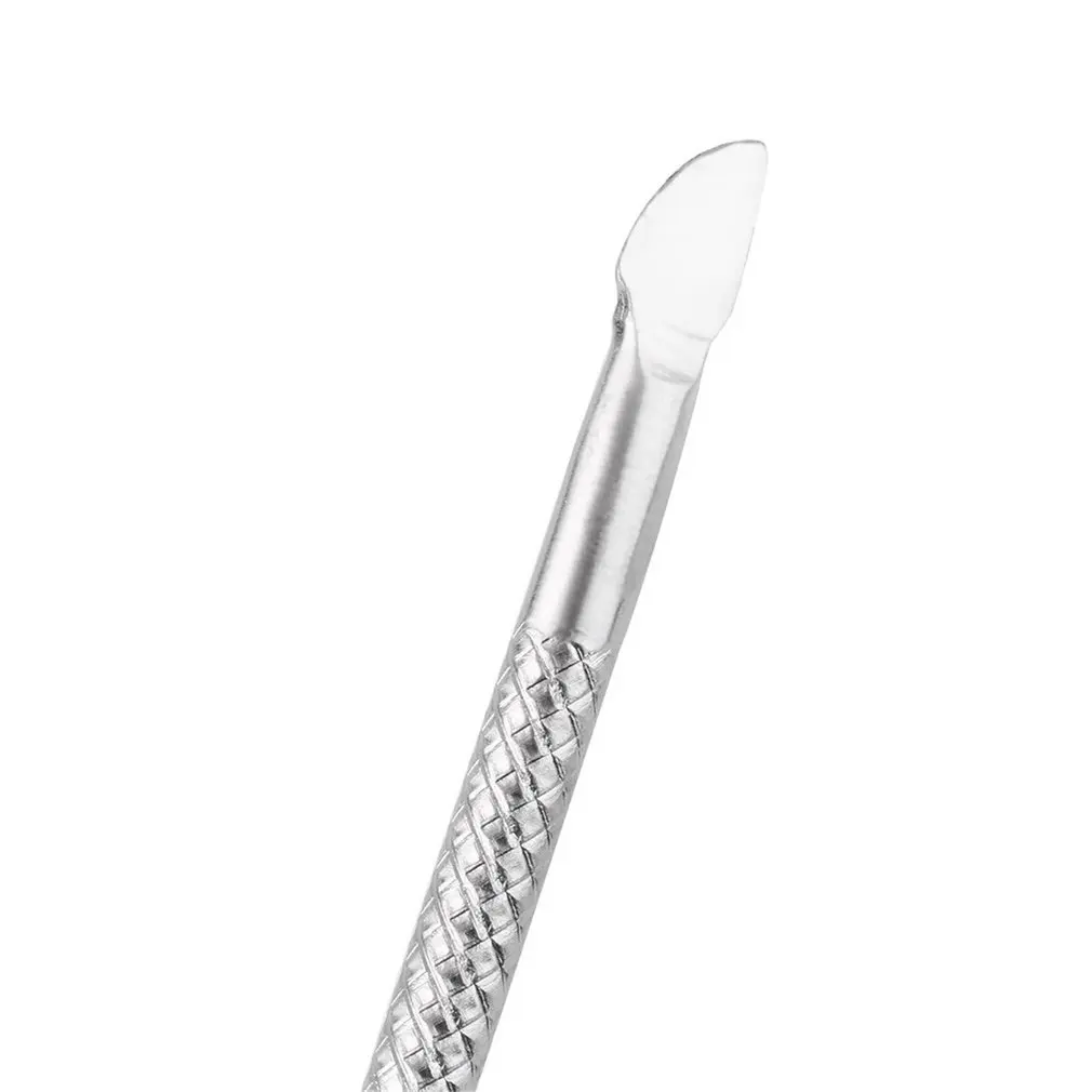 Высококачественная ложка толкатель для ногтей из нержавеющей стали удаления