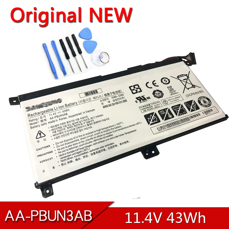 

AA-PBUN3AB Original AA-PBUN3QB Laptop Battery For Samsung Notebook 7 NP740U3L L02US NP740U3M-K01US NP800G5M 800G5M NP740U5M