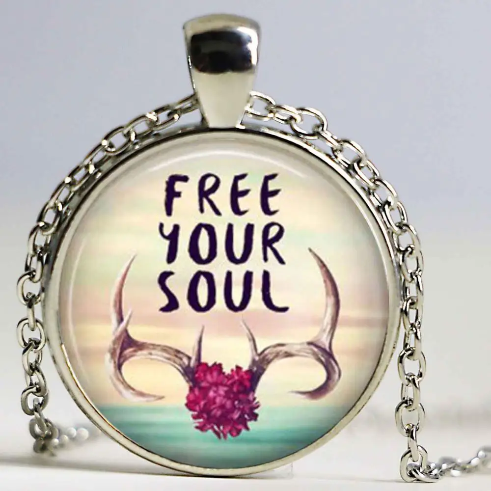 Новейший стеклянный кабошон кулон ожерелье для йоги искусство фото Античная