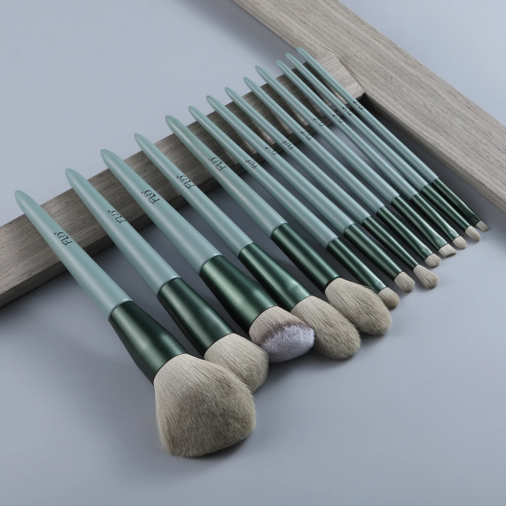 Набор кистей для макияжа FLD 13 шт. натуральные кисти основы пудры румян теней