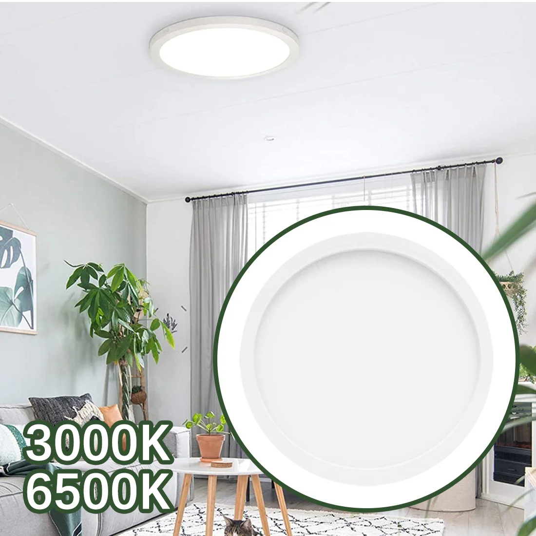 

Living Room Lamps LED Ceiling Lamp Ultra-thin Cool white 9W 13W 18W 24W Lighting Fixture Ceiling Lights for Bedroom and Kitchen