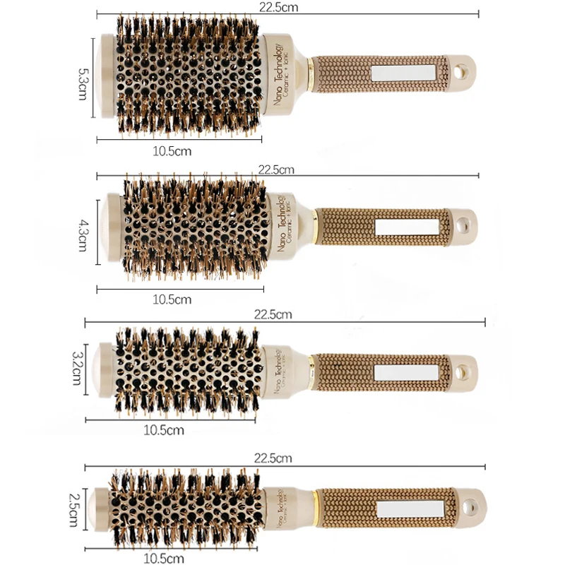 Huiyun 4 Размеры салонного Стиля Круглый расчески для волос Парикмахерские щипцы