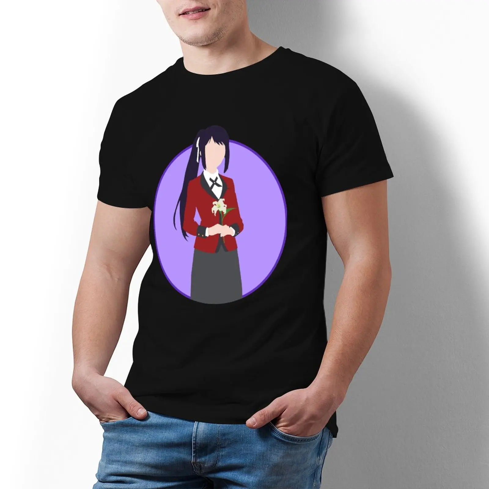 

Футболка Sayaka Мужская базовая, забавная тенниска из 100 хлопка, с коротким рукавом и принтом, большие размеры