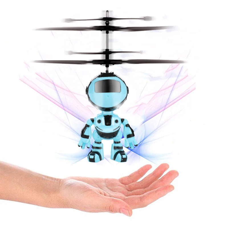 Умный радиоуправляемый робот с ручным датчиком электронный самолет Санта