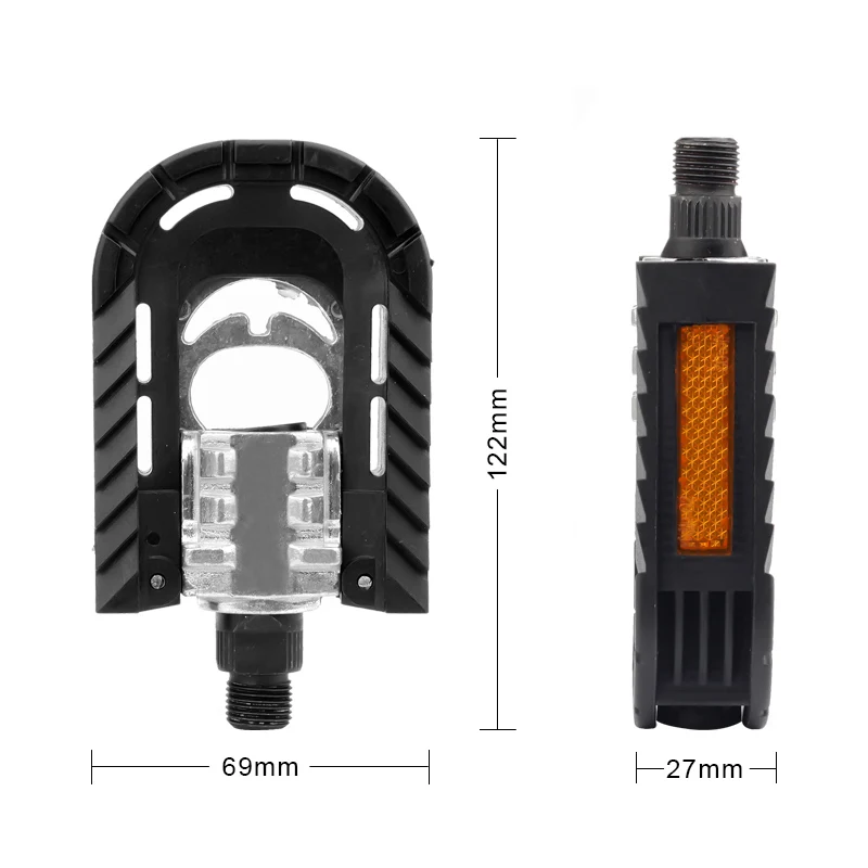 Велосипедные педали RollsRace складные с пластиковыми шарикоподшипниками