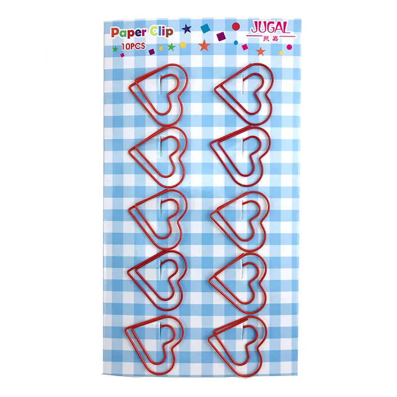 Милые металлические зажимы 100 шт. сердце музыка слон бумага с кроликом Фламинго