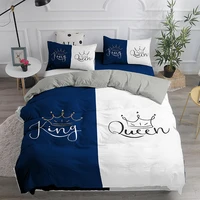 cute 3d bedding set queen king duvet cover set for 2 people double bed kids adults bedclothes home textiles bed set bed linen
