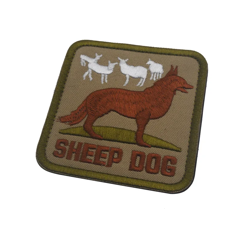 Вышитая эмблема французского бульдога застежка-крючок нашивка военный