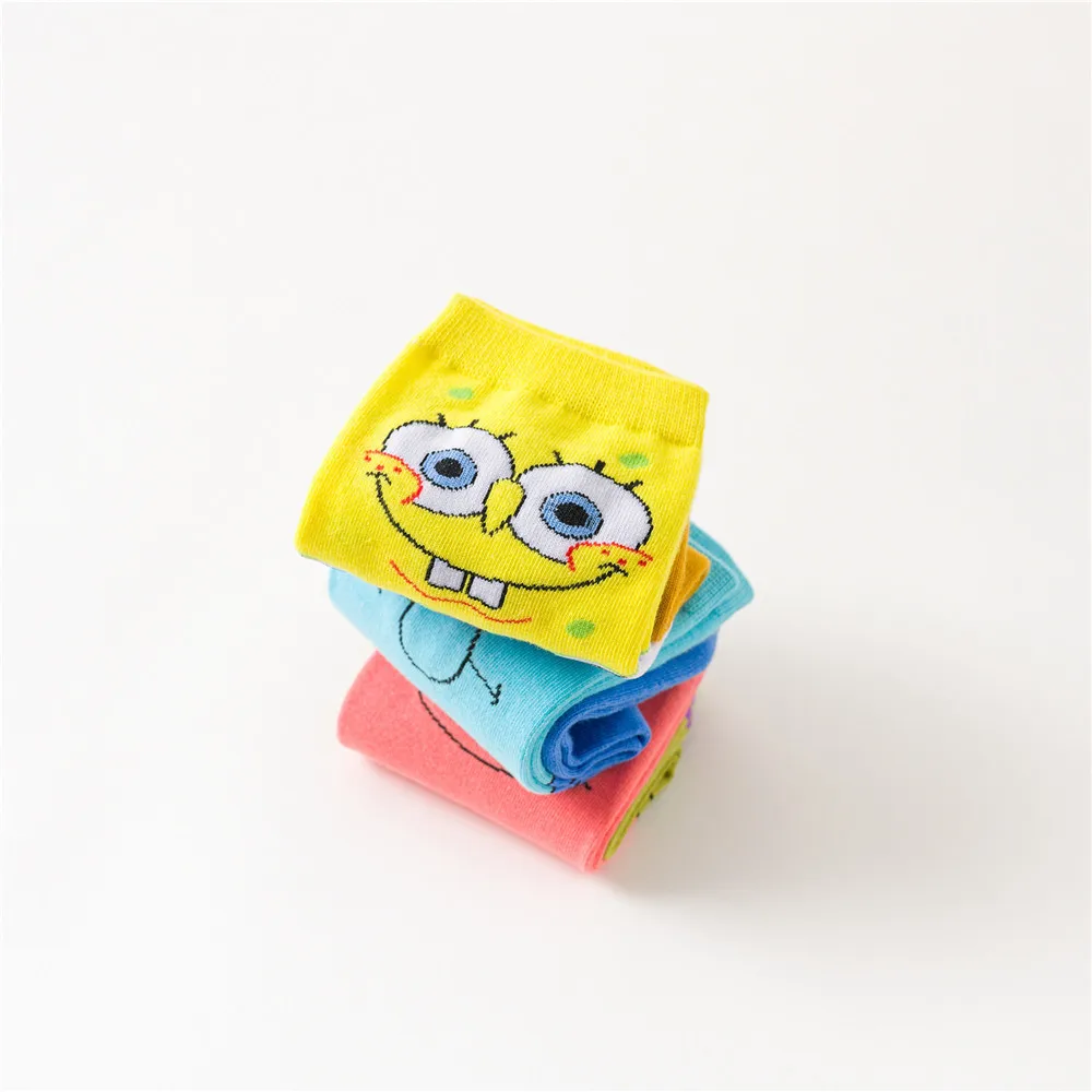 Губка Боб Квадратные Штаны Сквидвард темtacles Патрик носки с дизайном звёзды