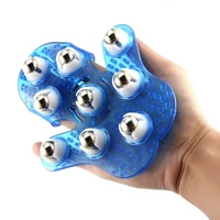 roller 9 balls body massage glove muscle pain relief relax anti cellulite massager for neck back shoulder buttocks health care