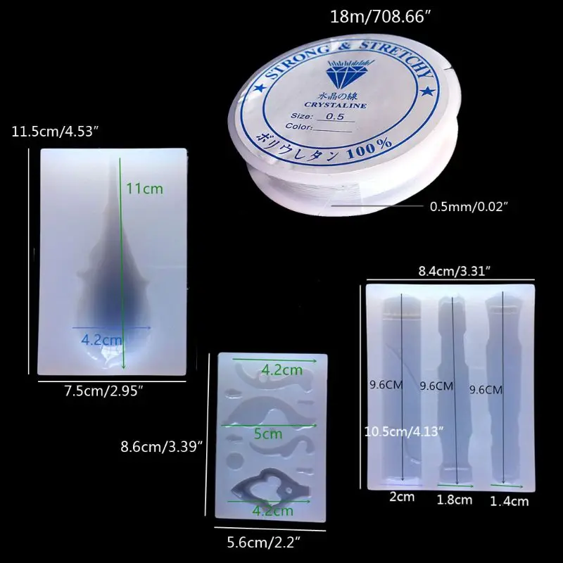 4 шт. Музыкальные инструменты силиконовый комплект пресс-форм традиционный Guqin