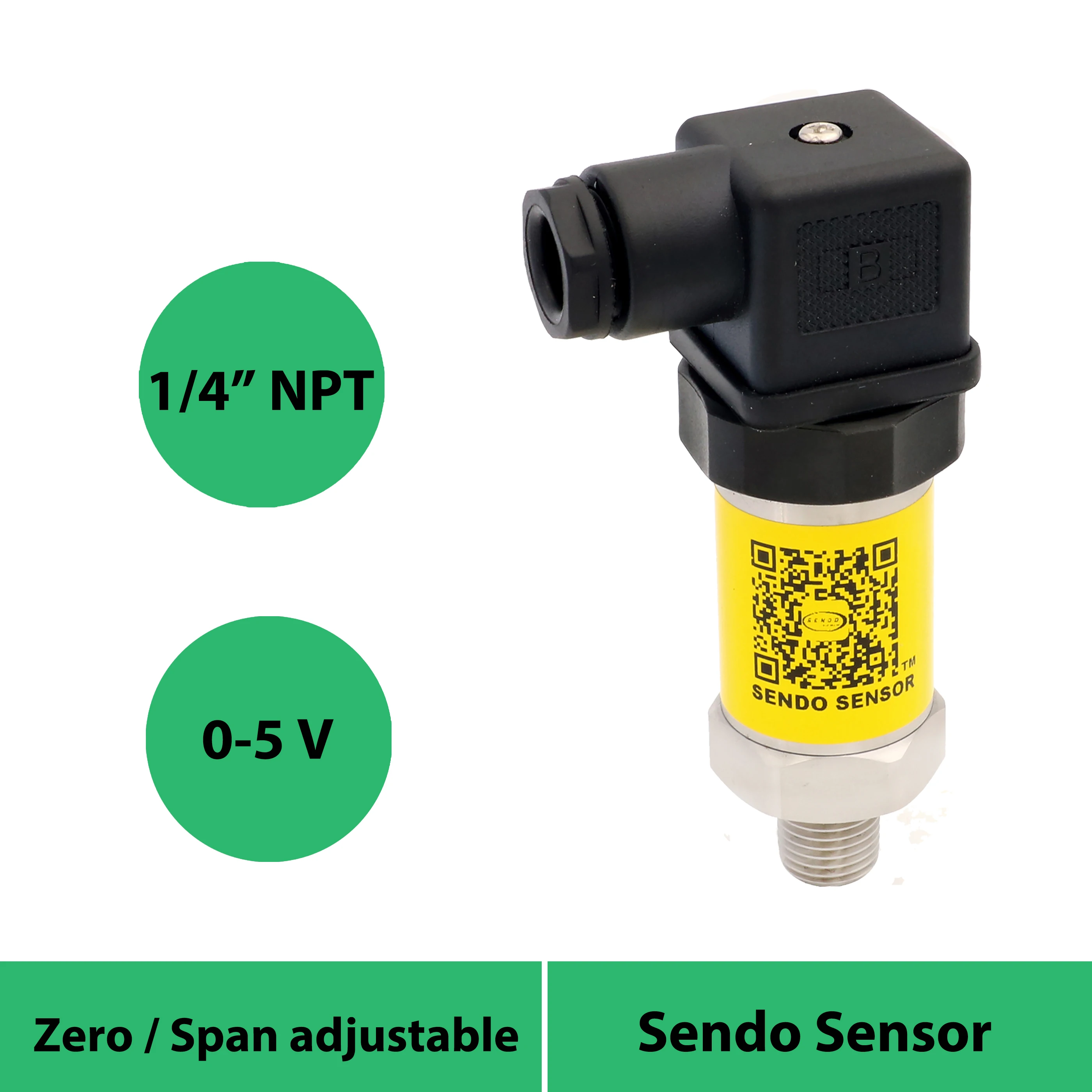 

0 to 5V signal, air transmitter pressure 250 bar, 400, 200bar, 16mpa, 10 mpa, 10 bar, 100kpa, 35kpa, 1 4 in male npt, industrial