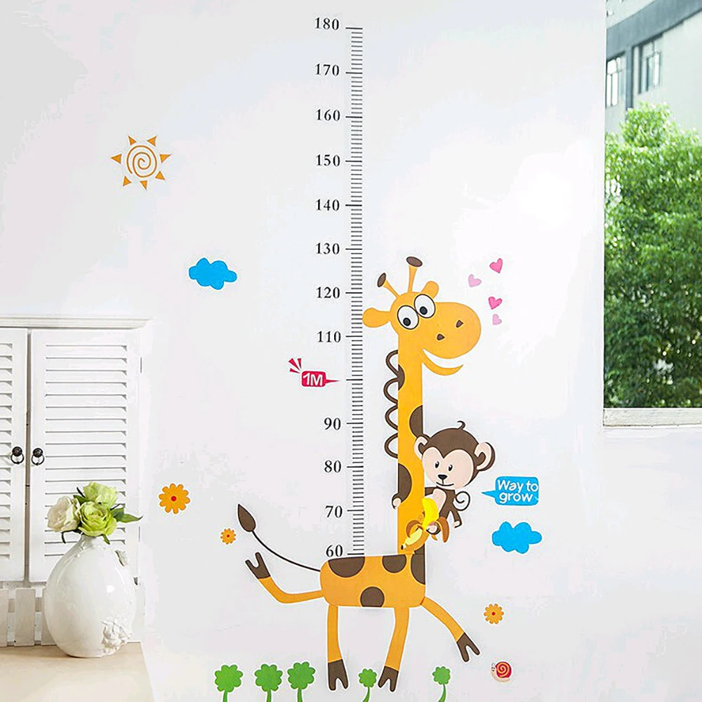 Мультяшный жираф фотография настенные наклейки для детей украшение дома детской