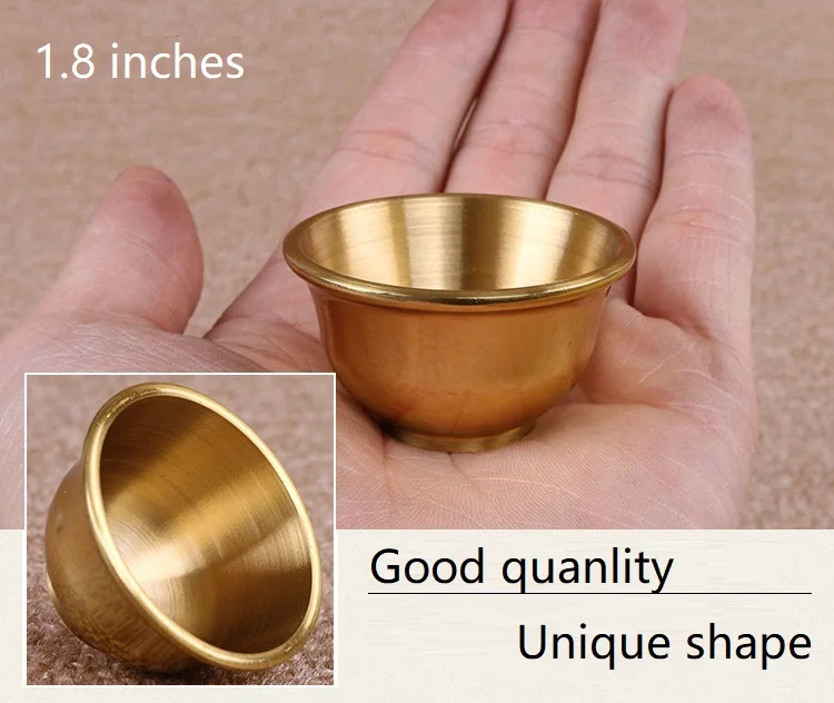 Buddha Copper Bowl Pure Copper Bowls for Worshiping of Wealth Health Buddhist Supplies Household Pray