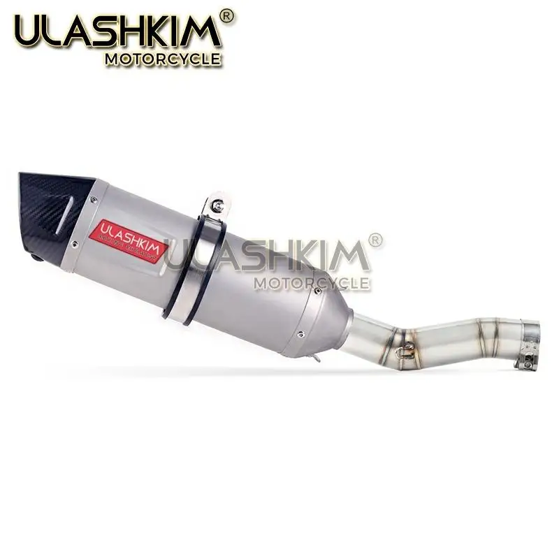Мотоцикл Полная выхлопная средняя труба без шнуровки для Suzuki GSXR600 Gsxr700 Gsxr750 K7 GSX R700