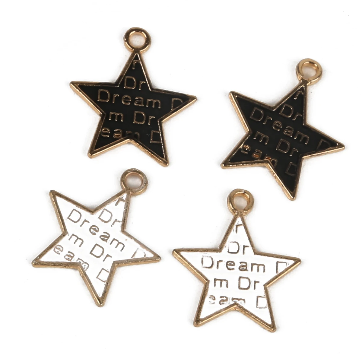 Модная Звезда/Сердце/круглая черная белая надпись FOREVER металлический сплав