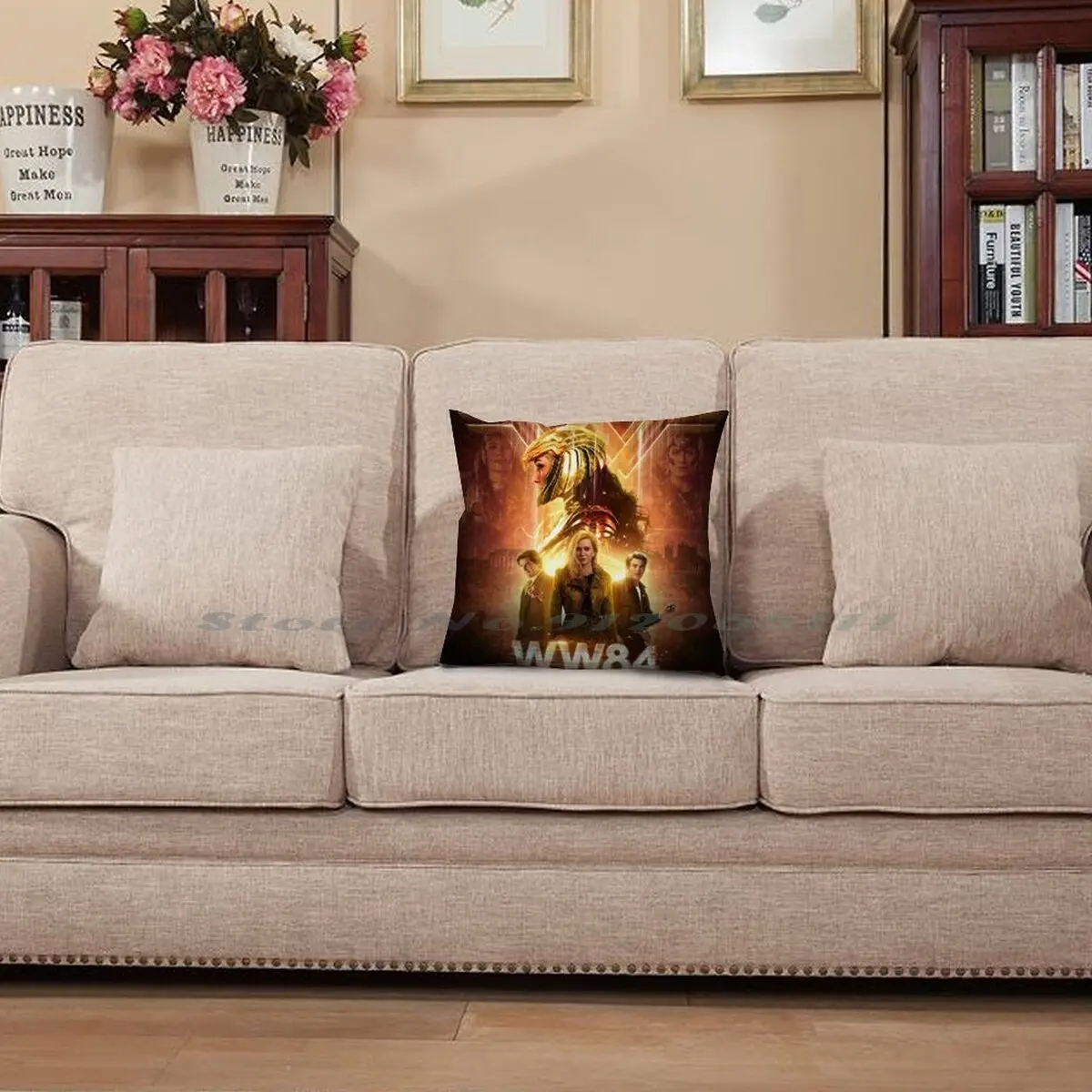 Чехол Ww84 с изображением чудо-фото наволочка из хлопка и льна Женская супергероев