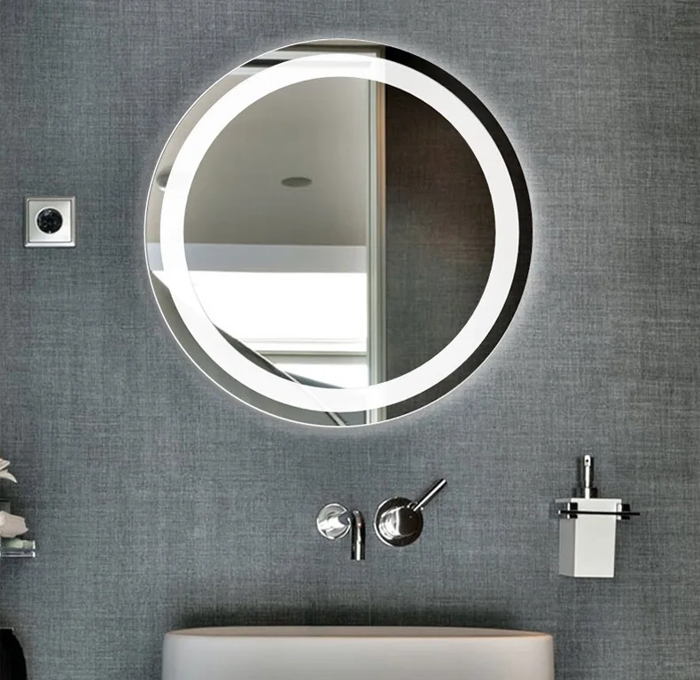 Smart Mirror Touch Screen Led Luminescent Lamp Antifogging Bathroom Mirror Washroom Mirror Wall Hangs Round Mirror Wall