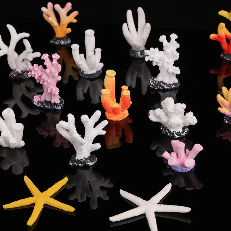 Мини эмульсионные украшения для аквариума в виде морской звезды кораллового