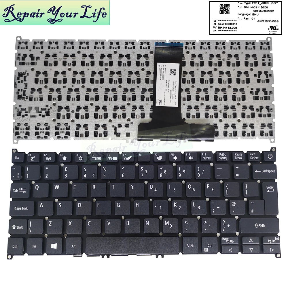 Новая Стандартная клавиатура для ноутбука ACER Aspire с английской раскладкой |