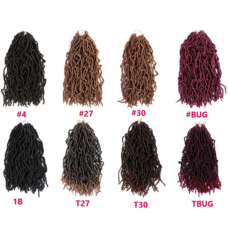 Bobbi Boss Nu Locs вязаные крючком волосы богиня Faux Curly коса Омбре вязание мягкий