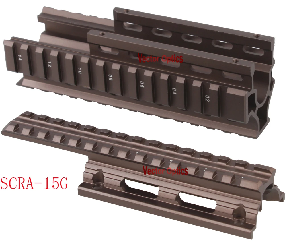 Векторная оптика тактическая AK 47 74 RIS Handguard Quad Rail Mount Free Rail Cover Guards пистолет аксессуары черный/Жженый бронзовый цвет