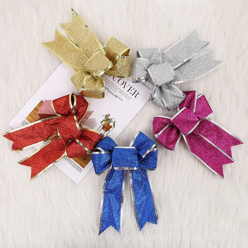 Рождество Decoartive бантики елка висят бантом кулон Висячие украшения Свадебная