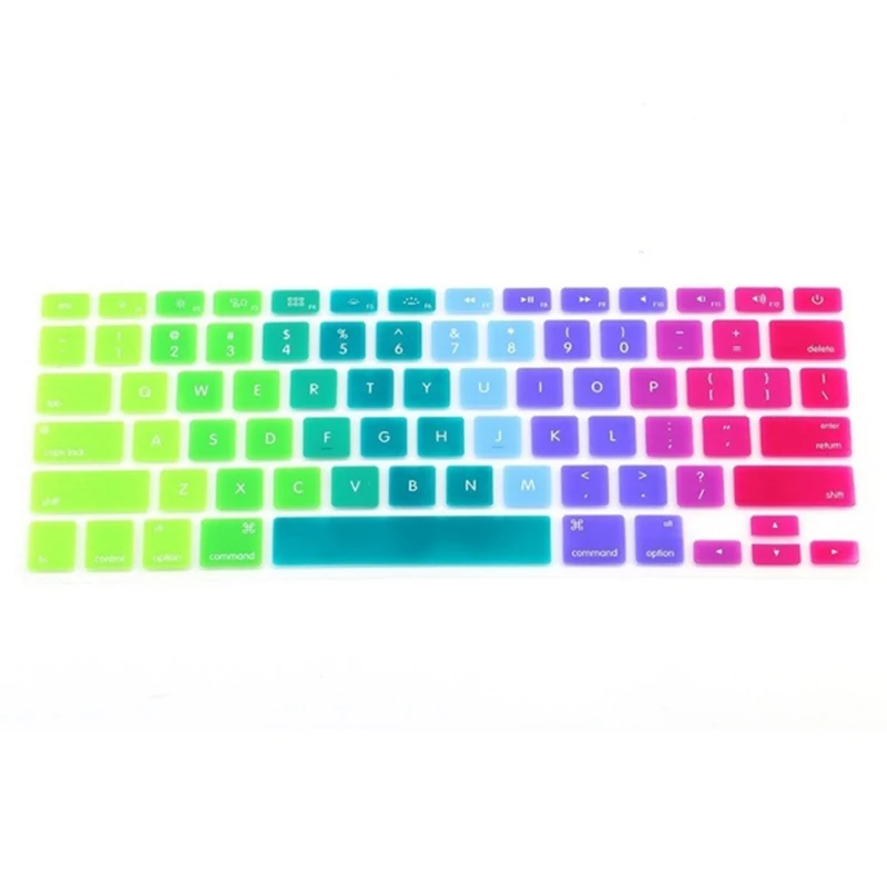 Крышка клавиатуры для Macbook Air 13 Pro 15 аксессуары английские буквы градиентные наклейки для клавиатуры Naklejki Na Klawiature
