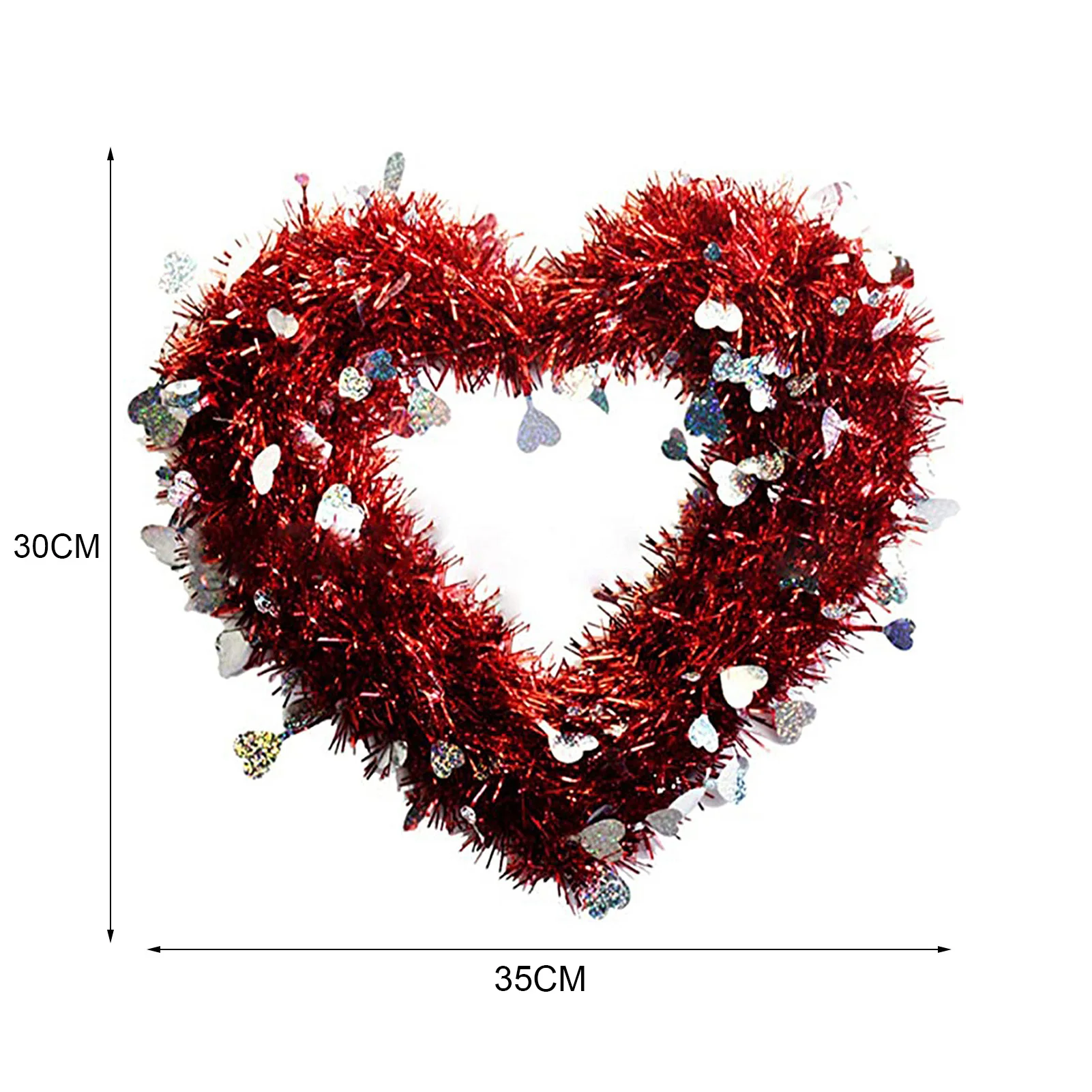 

Home Decor Valentine's Day Love Wreath Home Decor Door Hanging Decoration Wall Hanger Window Decoration Party Supplies