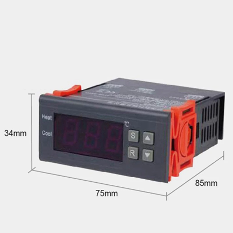 

Digital Temperature Controller -99-400 Degree PT100 M8 Probe Thermocouple Sensor Embedded Thermostat 220V Switch