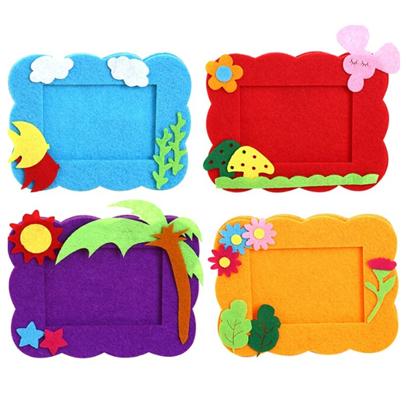 

1 шт. креативная Нетканая фоторамка «сделай сам», детский материал ручной работы, развивающая игрушка, домашний декор, игрушки ручной работы