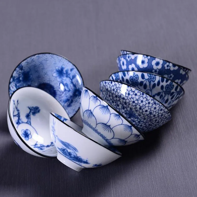 2 шт./компл. чайная чашка из голубого и белого фарфора Ретро Китайский стиль чаша