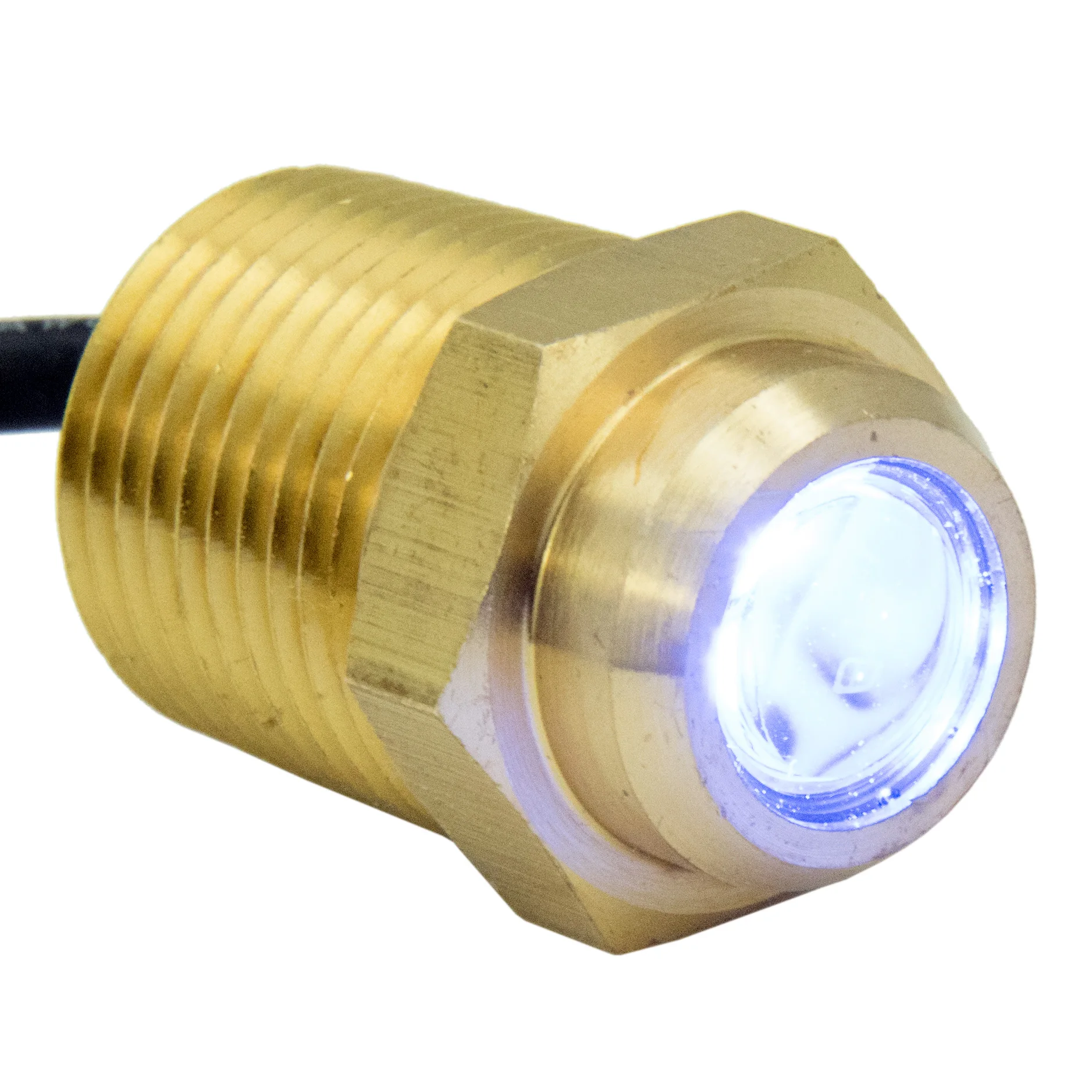 Синяя подводная светодиодная лампа для лодки брасс1/2 NPT морской светильник