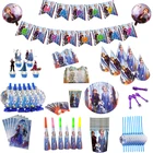 Мультяшные диснеевские Холодное сердце 2, одноразовая посуда для вечевечерние НКИ, искусственная скатерть для девочек, украшение для дня рождения, детский душ