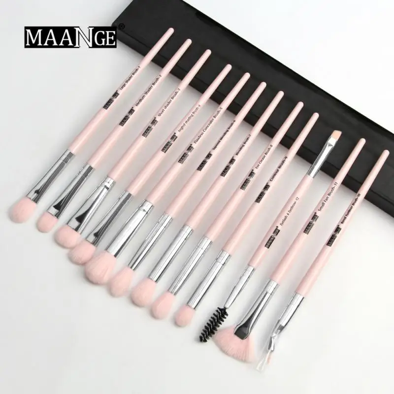 12 PCS Kabuki Makeup Brushes Set Foundation Blush Face Powder Eye Shadow Brush | Красота и здоровье