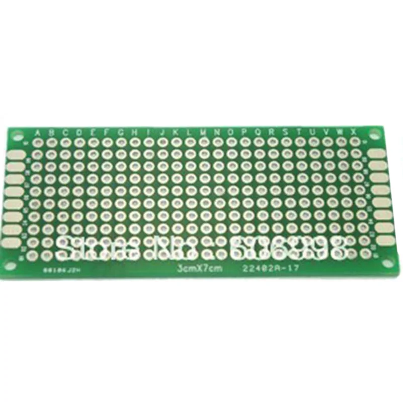 10 шт./лот 3x7 см двухсторонний Прототип PCB универсальная печатная плата DIY для