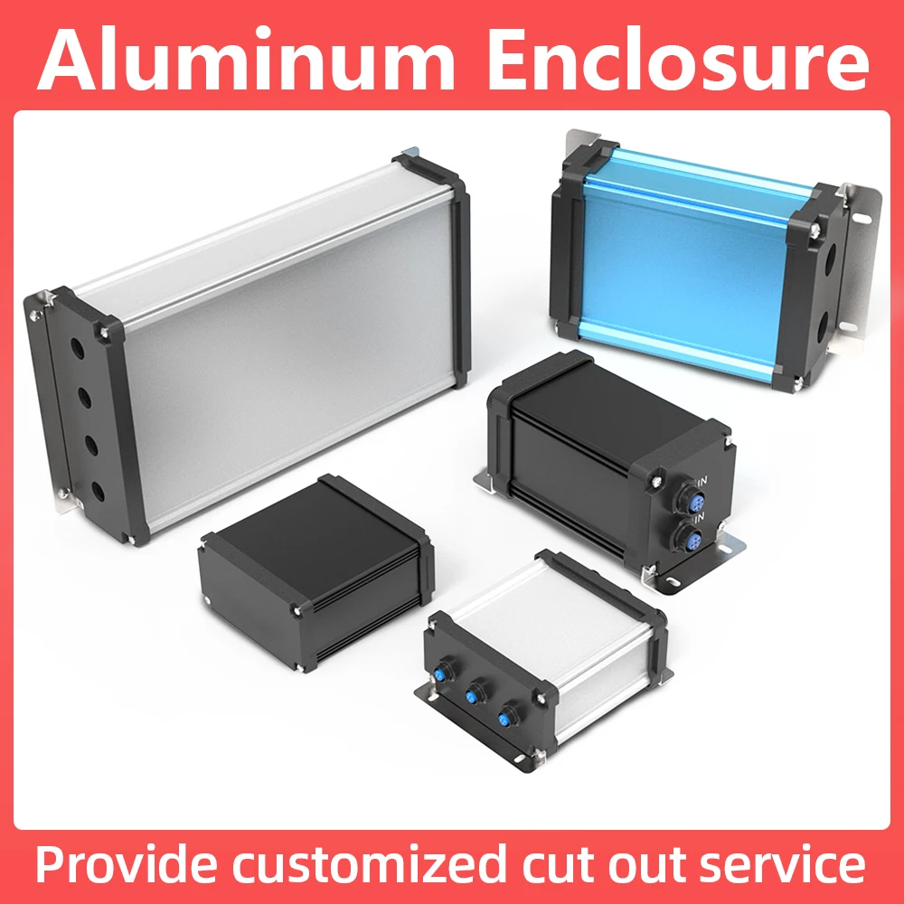 

Brushing Anodized Housing Multi-purpose Cutout Customized Compatible Extruded Enclosure M05 200*75mm