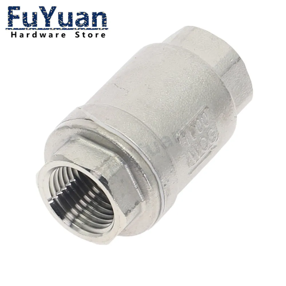 

1 шт., обратный клапан из нержавеющей стали SS 304, 1/8 дюйма, 1/4 дюйма, 3/8 дюйма, 1/2 дюйма, 3/4 дюйма, 1 дюйм, с внутренней резьбой, рот провода, вертикальный обратный клапан