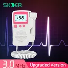 Допплер измеритель фетальный  доплер для беременных звук радионяня Женский монитор сердечного ритма для беременных детектор беременности 3,0 МГц зонд детектор радиации