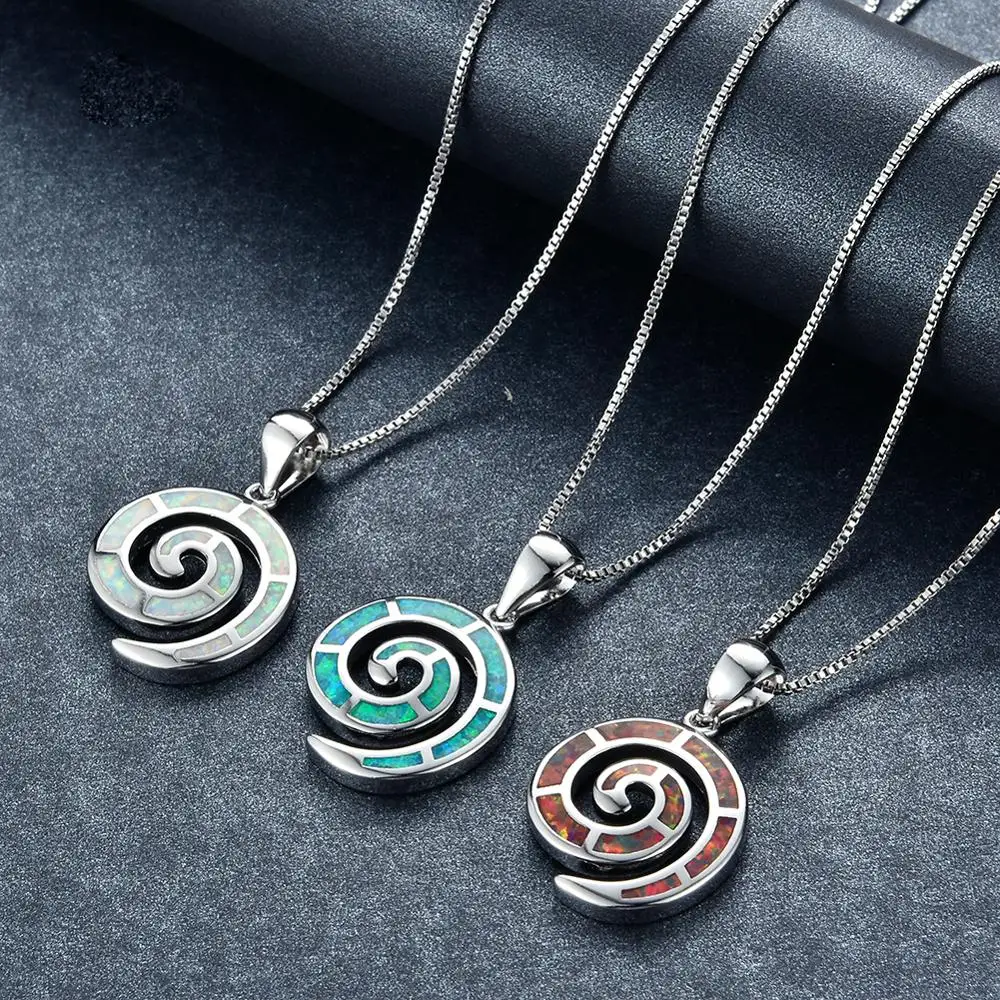 Винтажные Женские Подвески Морская раковина ожерелья Классический серебристый