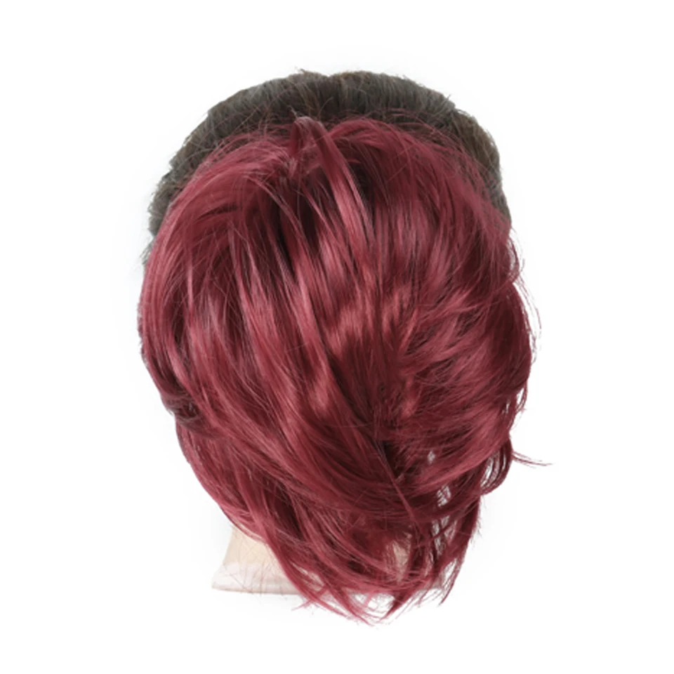 Синтетический грязный Джамбо высокий слоеный updo Волосы Резинки банты женские