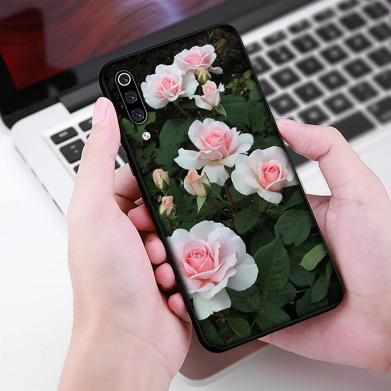IYICAO Pink Camellia flower Soft TPU Silicone Phone Case for Xiaomi Redmi Note 8 8A 8T 7 7A 6 6A 5 5A GO S2 K30 K20 Pro Cover | Мобильные