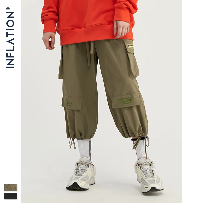 INFLATION 2020 FW новые брюки мужские свободные стильные повседневные ветровки широкие
