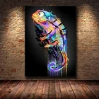 5d фото круглая алмазная живопись абстрактные красочные животные Хамелеон дрель квадратная мозаика домашний декор Ручная вышивка GG2292